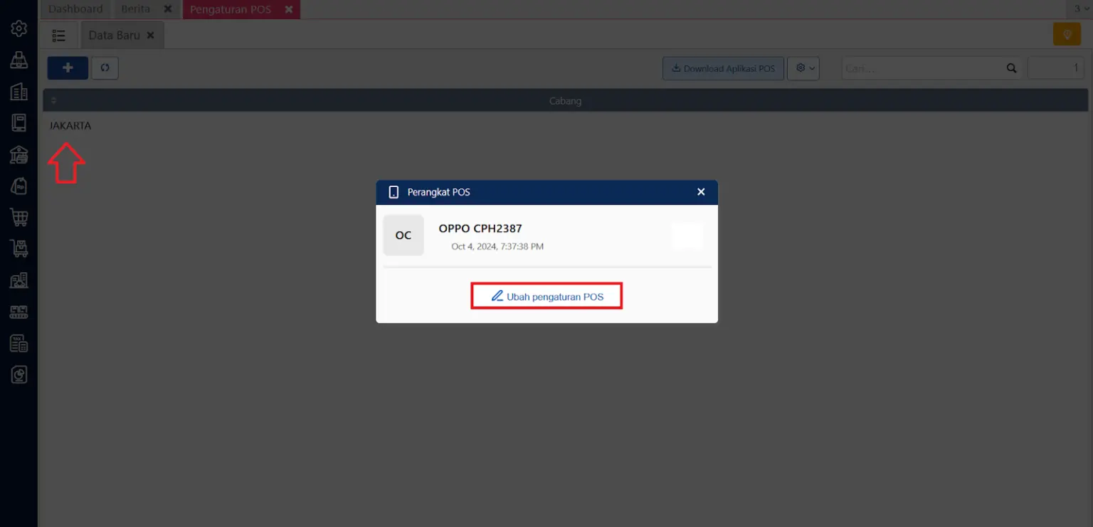 Cara menambah gudang